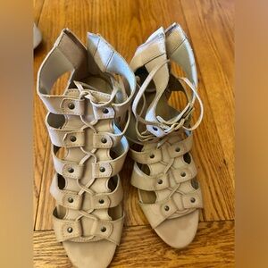 Women's Cream Gladiator Sandals